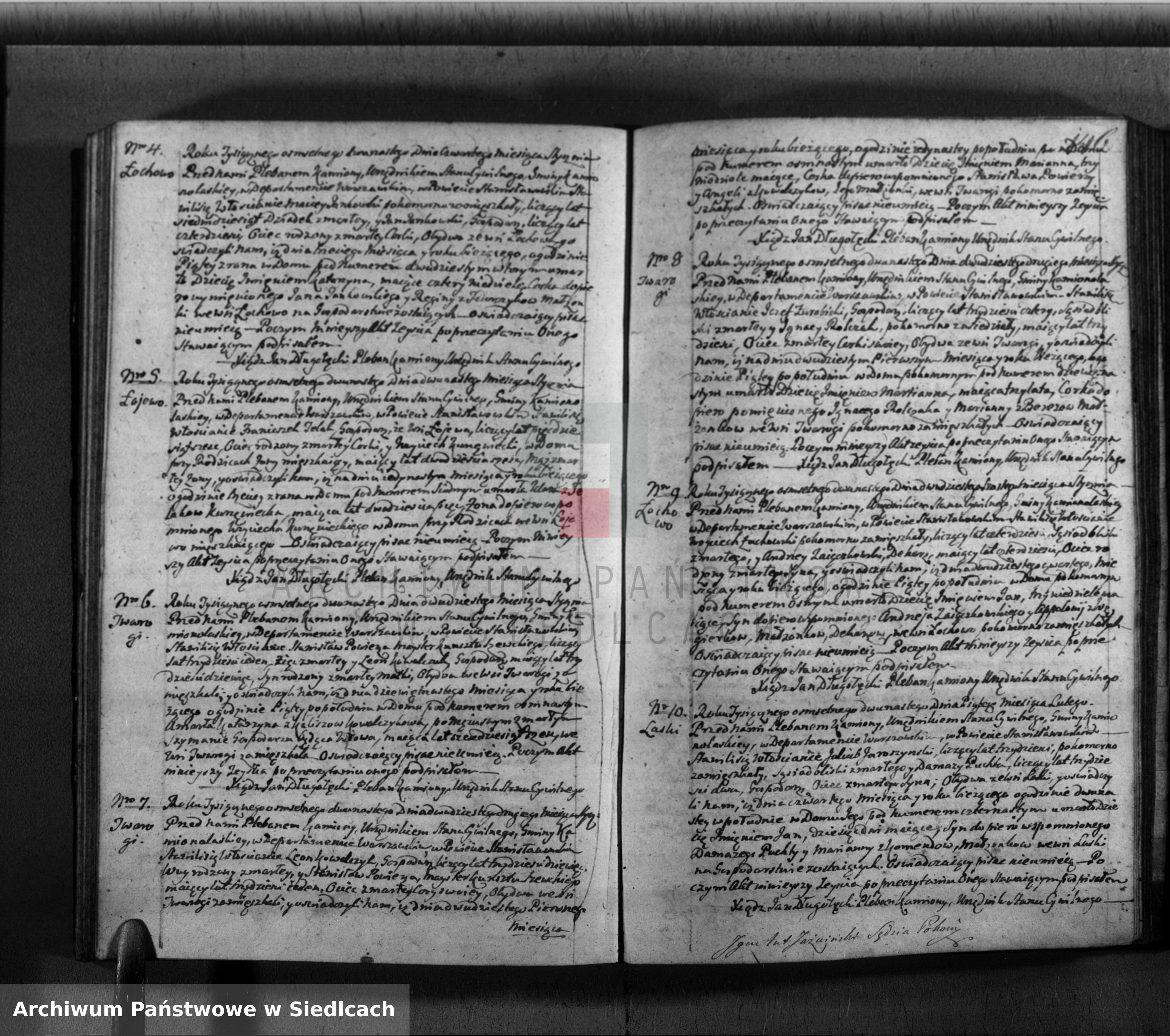 Skan z jednostki: Akta urodzin, małżeństw, zgonów