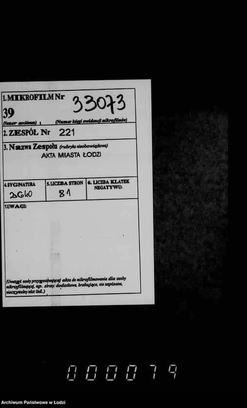 Obraz 2 z jednostki "Po deloproizvodstvu ob otčetach gorodskoj kassy"