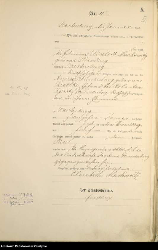 image.from.unit.number "Geburts-Haupt-Register Nr 1 - 254"