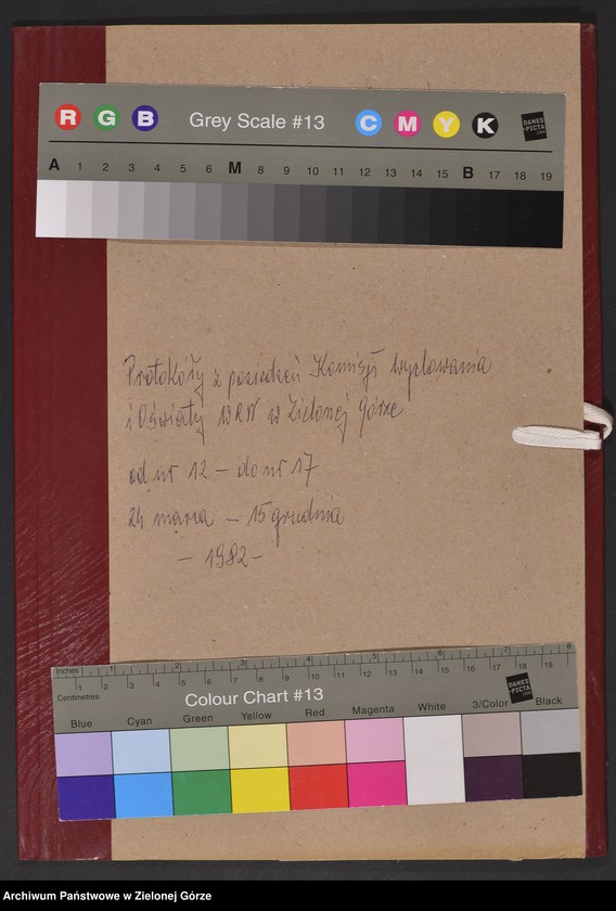 image.from.unit.number "Protokóły z posiedzeń Komisji Wychowania i Oświaty Wojewódzkiej Rady Narodowej w Zielonej Górze; Nr 12 - 17"