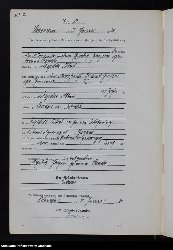 image.from.unit.number "Sterbe-Neben-Register Nr 1 - 116"