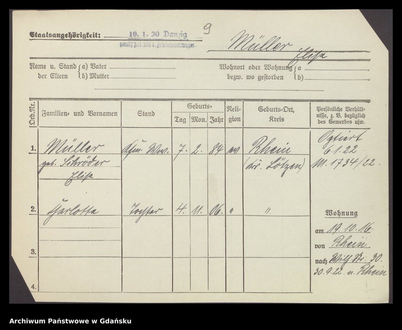 image.from.unit.number "Karty meldunkowe: Müller Edwin - Müller Gustav"