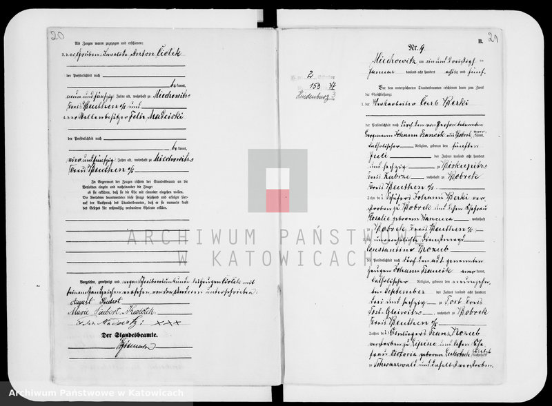 image.from.unit.number "Księga małżeństw za rok 1885 [nr 1 - 88]"