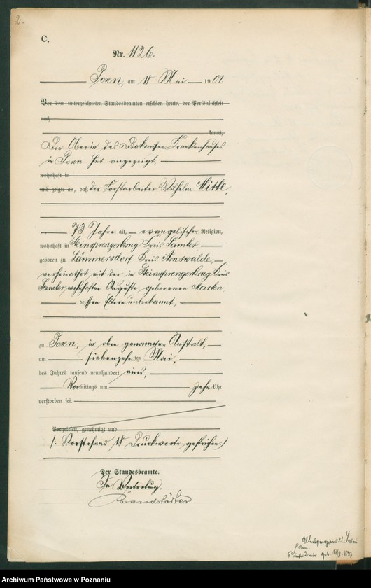 Obraz 5 z jednostki "Księga miejscowa zgonów t. III"