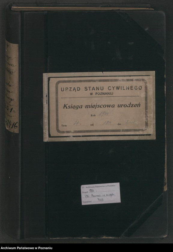 Obraz 2 z jednostki "Księga miejscowa urodzeń t. IV"