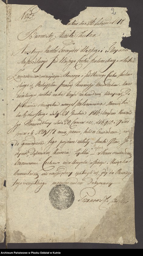 image.from.unit.number "Książka protokółów, korespondencji i rachunków Cechu Piekarzy w Kutnie"