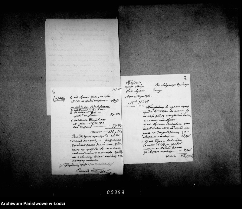 Obraz 10 z jednostki "Ob otdače v arendu 54ch lavok v gorodskich rjadach na Novom i Starom Rynke v gor. Lodzi"