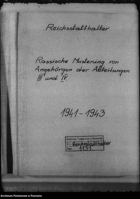Obraz 4 z jednostki "Rassische Musterung von Angehörigen der Abteilungen III und IV."