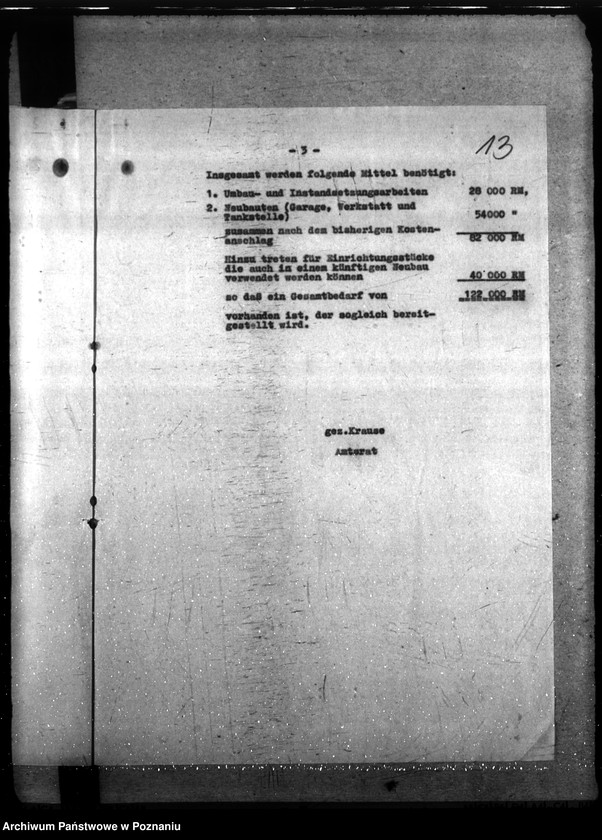 Obraz 17 z jednostki "Unterbringung der Motorisierten Gendarmerie Bereitschaft - Pabianice"