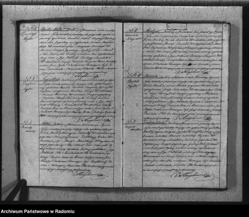 image.from.unit.number "Duplikat akt urodzonych, zaślubionych i zmarłych z parafii Głowaczów w roku 1852"