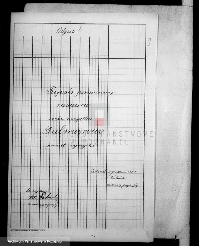 Obraz 14 z jednostki "Rejestr pomiarowy zasiewów części majątku Falmierowo powiatu wyrzyskiego"