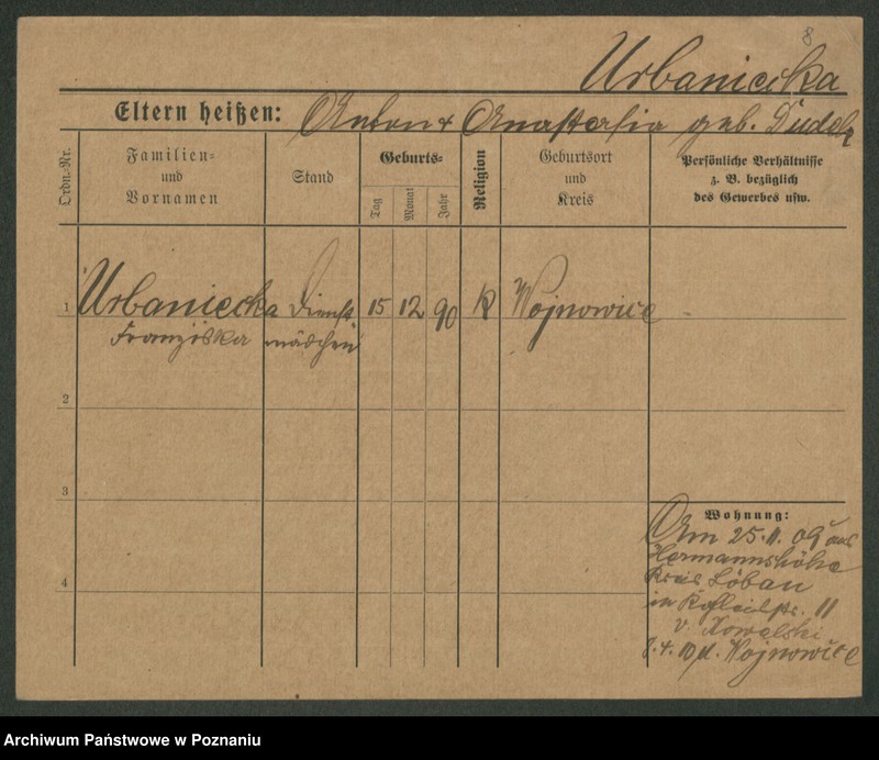 Obraz 20 z jednostki "Urbaniec - Urbański (żonaci i wdowy)"