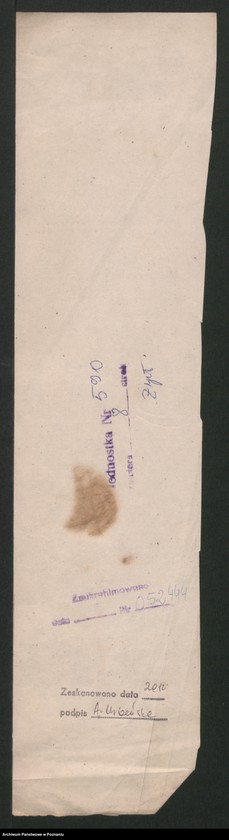 Obraz 15 z jednostki "A. betr. den Arzt Dr Julian Bendowski"