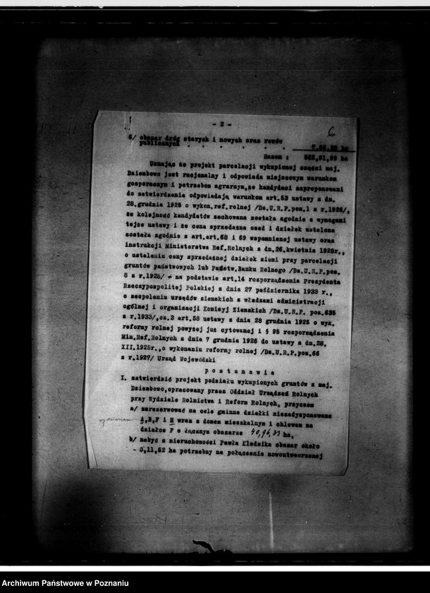 Obraz 10 z jednostki "Parcelacja rządowa z przymusowego wykupu majątku Dziembowo powiatu chodzieskiego"