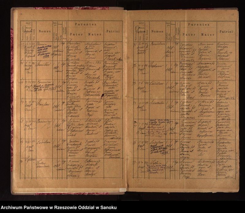 image.from.unit.number "Księga urodzeń, małżeństw i zgonów dla miejscowości Brzozów"