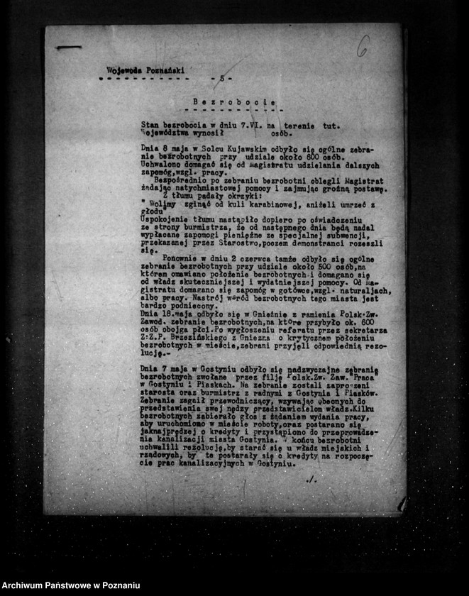 Obraz 10 z jednostki "Sprawozdania okresowe ze stanu bezpieczeństwa za miesiąc maj i czerwiec 1931 r. nr 18-19"