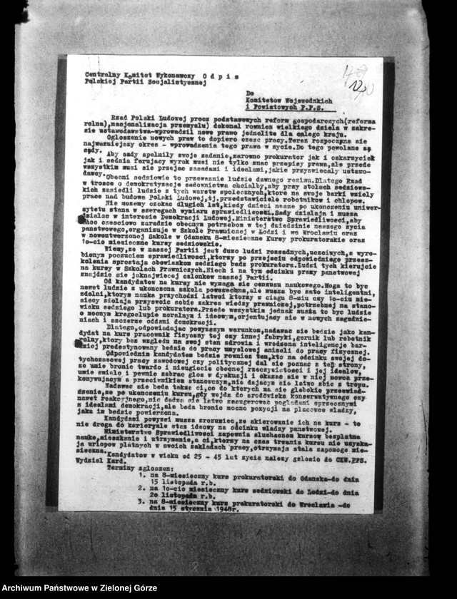 Obraz 16 z jednostki "Okólniki i pisma Centralnego Komitetu Wykonawczego i Wojewódzkiego Komitetu PPS"
