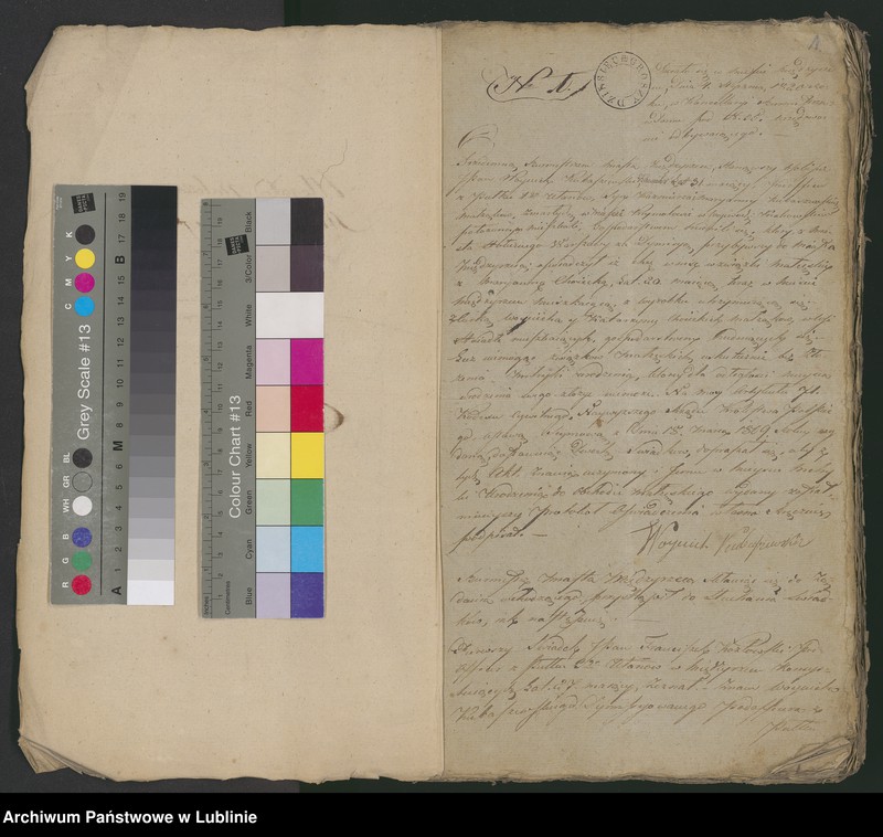 Obraz 3 z jednostki "Alegaty do księgi urodzeń, zapowiedzi, małżeństw i zgonów z 1820 r."