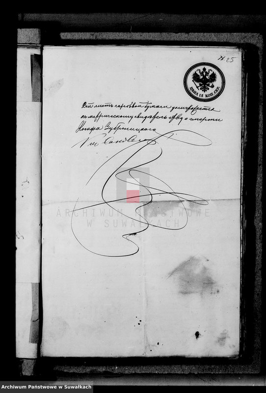 image.from.unit.number "Dokumenty k aktam brakosočetavšichsja Serejskago Rimsko-Katoličeskago Prichoda s 1875 goda"