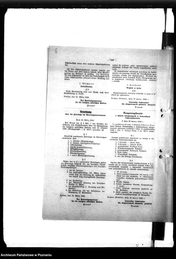 Obraz 10 z jednostki "Anordnungen, Vordrucke etc."