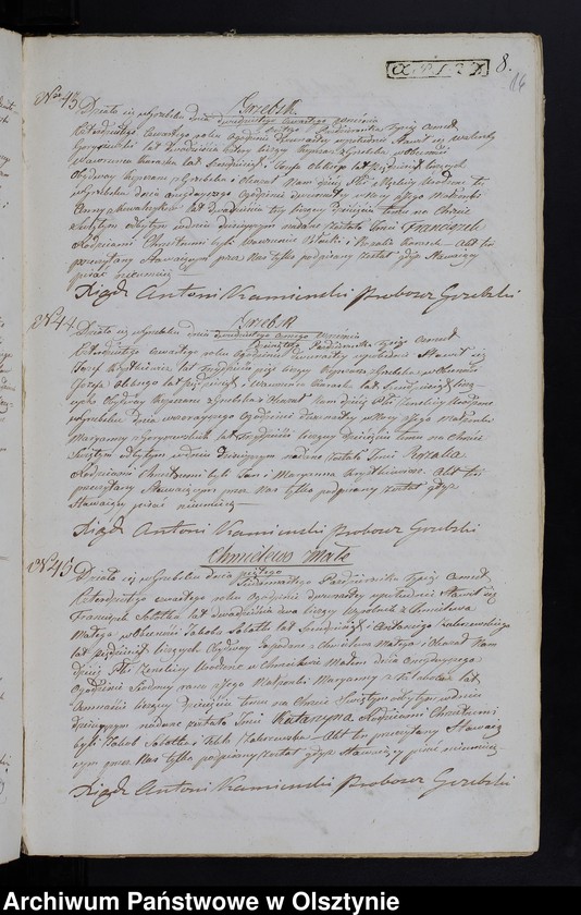 image.from.unit.number "Duplikat Aktów Urodzenia, Zaślubień, Zeńścia na Rok 1844 z Parafii Grzebskiej"