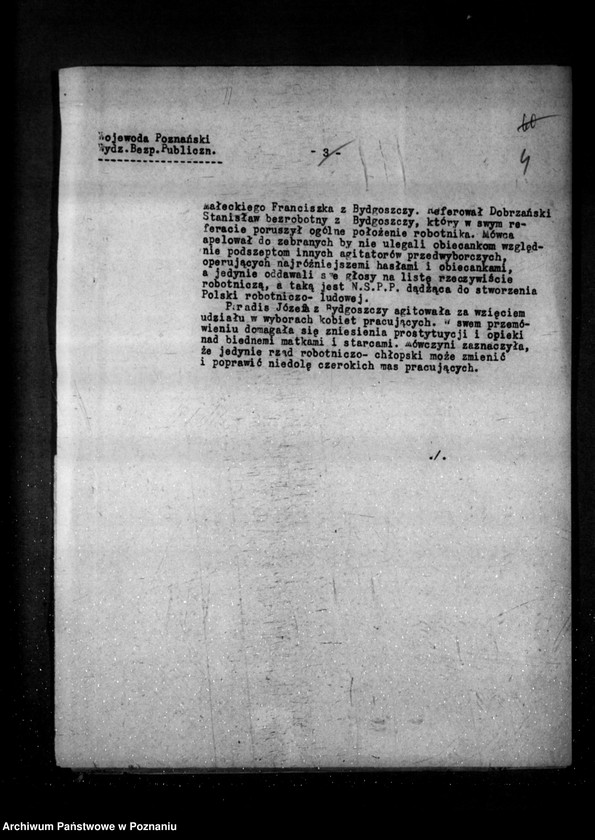 Obraz 8 z jednostki "Sprawozdania sytuacyjne tygodniowe za czas od 3 października do 31 października 1930 r. /nr 49-52/"
