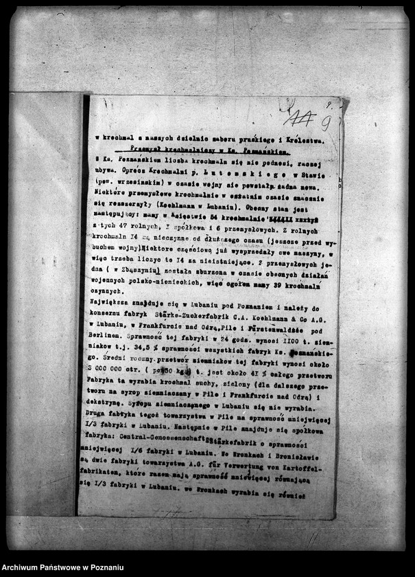 Obraz 12 z jednostki "Wykazy statystyczne, materiał i różne dane"