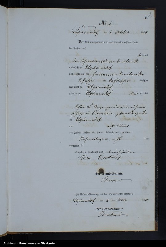image.from.unit.number "Sterbe-Neben-Register Nr 1 - 14"