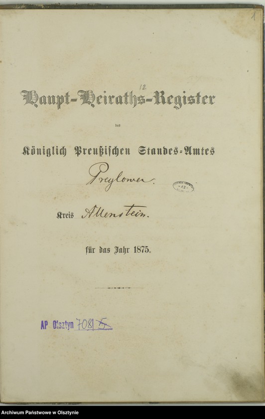 image.from.unit.number "Haupt-Heiraths-Register Nr 1 - 10"