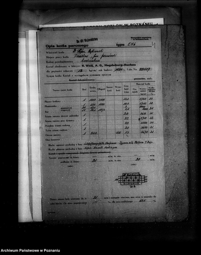 Obraz 8 z jednostki "Krochmalnia w Trzcielinie powiat poznański własność Dr S Dąbrowski nr woj. 6051"