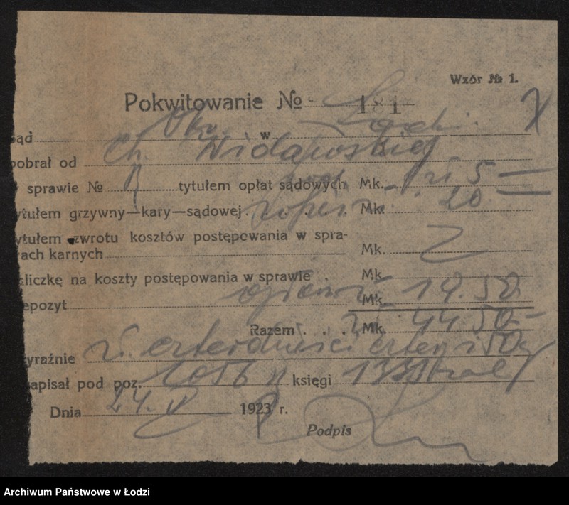 Obraz 9 z jednostki "„Meblopol” wł. Icek Gutman, Hinda Widawska – wyrób i sprzedaż mebli"