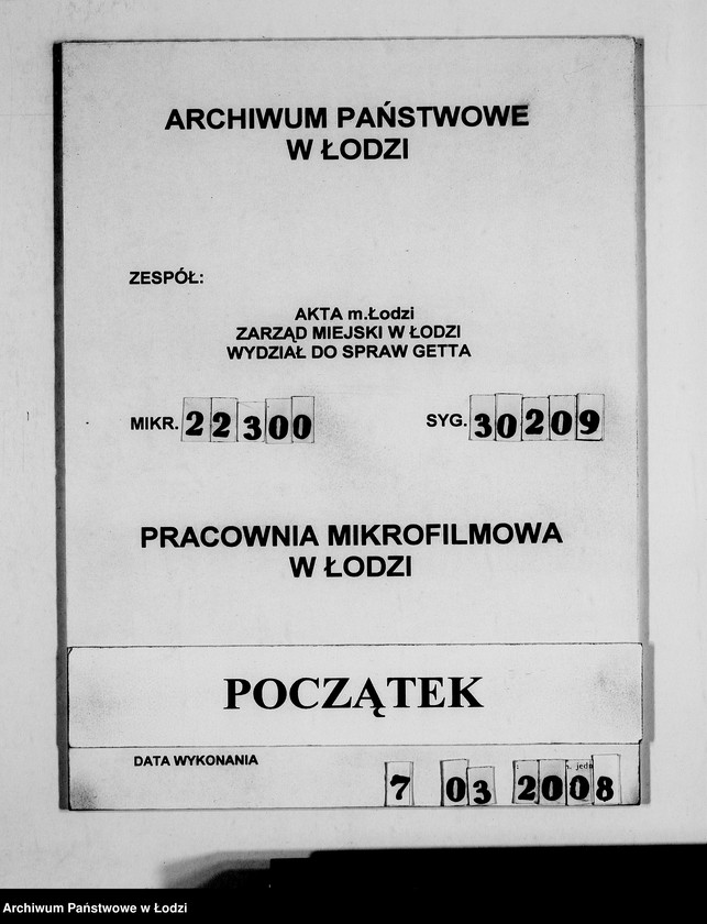 Obraz 1 z jednostki "Metallabteilung. [Listy przesyłkowe]"