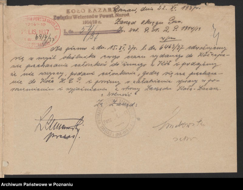 Obraz 8 z jednostki "Poznań - Łazarz akta koła."