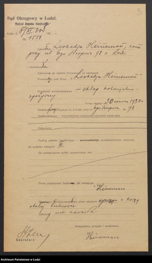 Obraz 5 z jednostki "Leokadja Haineman - sklep kolonialno-spożywczy"