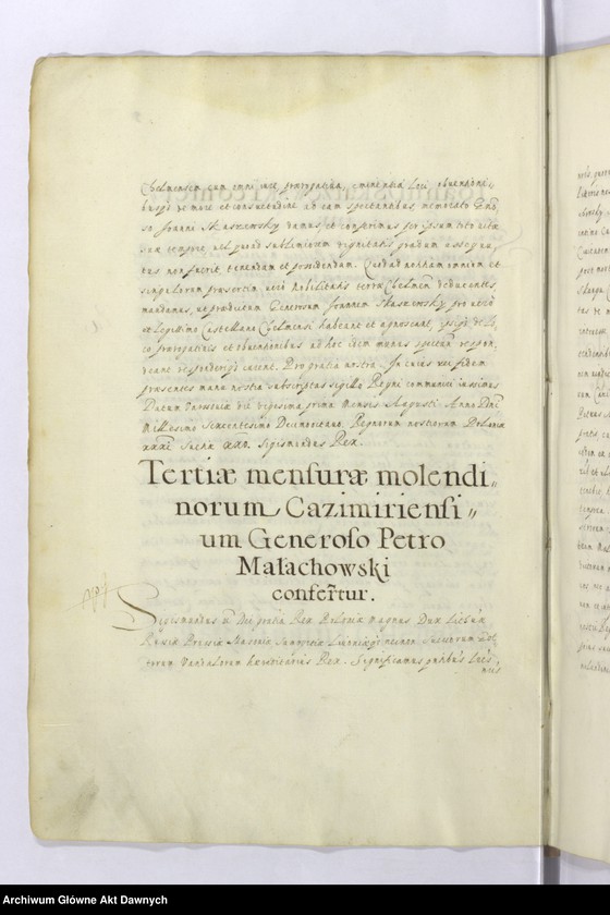 image.from.unit.number ""Regestrum secundum privilegiorum - - ad relationem - - Andreae Lipski a Lipe - - R.P. vicecancellarii"."