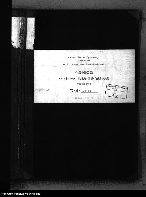 Obraz 2 z jednostki "[Księga małżeństw]"