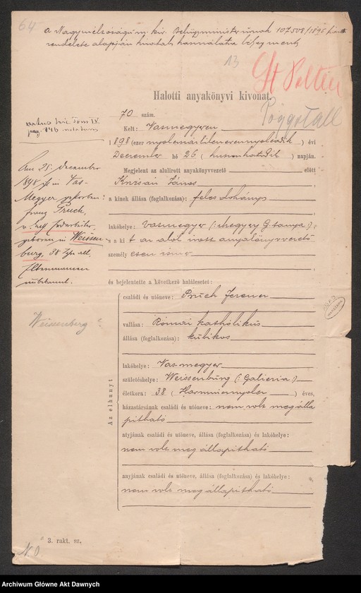 image.from.unit.number "Parafia: różne. Dekanat: różne. [Akta różnych urzędów parafialnych na terenie archidiecezji lwowskiej]."