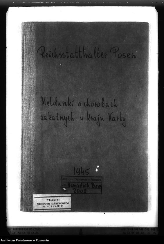 Obraz 4 z jednostki "Meldunki o chorobach zakaźnych w Kraju Warty"