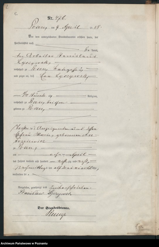 Obraz 5 z jednostki "Księga zgonów t. II"