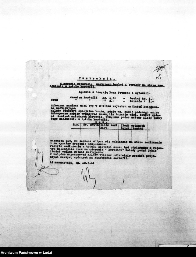 Obraz 5 z jednostki "[Okólniki różnych wydziałów i oddziałów (warzyw, kart, kuchni, mleczarni itd.) przesyłane do PSŻ]"