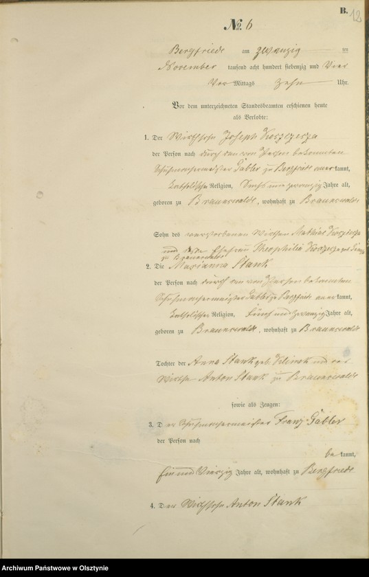 image.from.unit.number "Haupt-Heiraths-Register Nr 1 - 7"