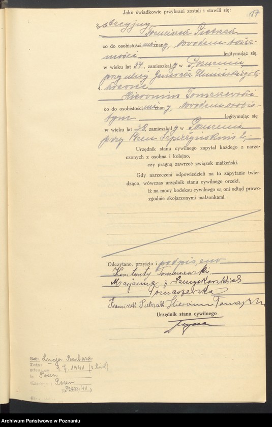Obraz 19 z jednostki "Księga miejscowa małżeństw tom IV [Rejestr główny małżeństw]"