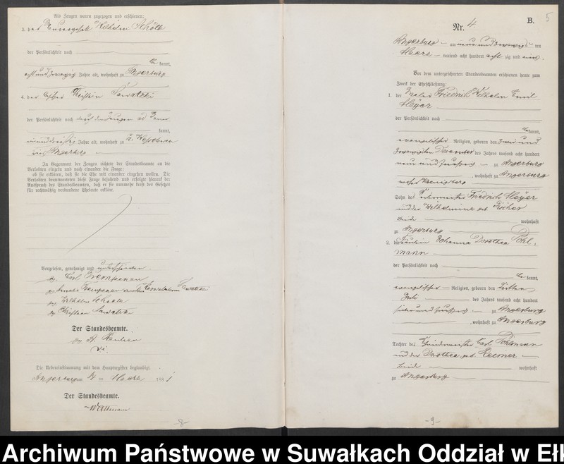 image.from.unit.number "Heiraths-Neben-Register des Preussischen Standes-Amtes Angerburg Kreis Angerburg"