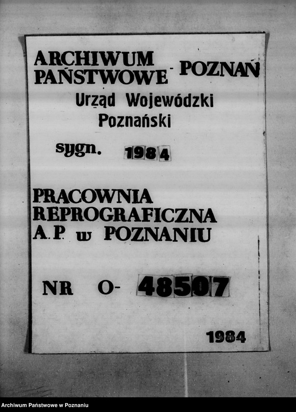 Obraz 1 z jednostki "/Wykaz szacunku przyjęcia dla państwowych nieruchomości ziemskich rozparcelowanych przed 1932/"