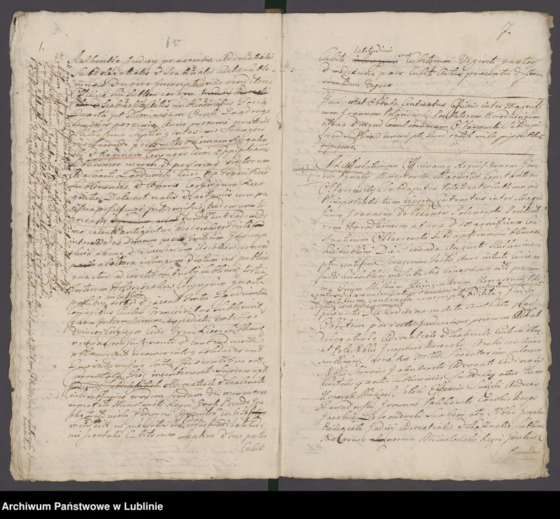 Obraz 9 z jednostki "Acta iudicii advocatialis et scabinalis civitatis SRM Lublinensis donationum, inscriptionum, roborationum, cessionum, oblatarum, relationum, manifestationum ac aliarum"