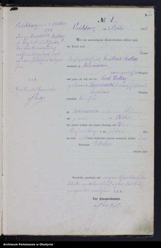 Obraz z jednostki "Haupt-Geburts-Register Nr 1 - 44"