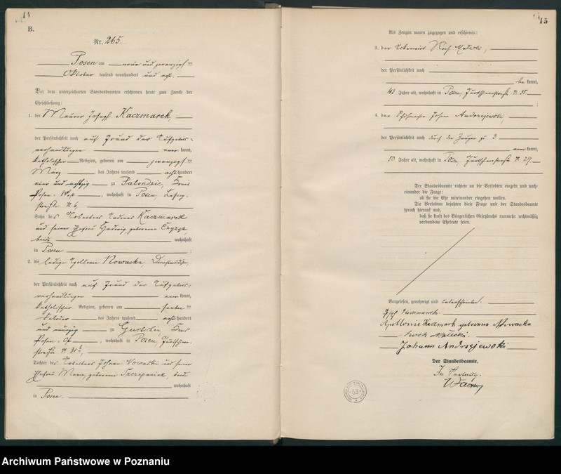 Obraz 10 z jednostki "Księga miejscowa małżeństw tom II [Rejestr główny małżeństw]"