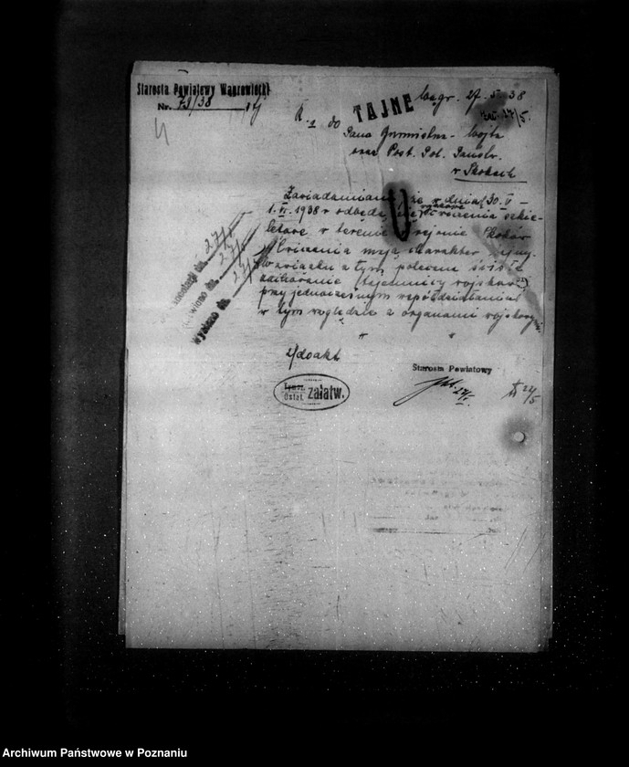 Obraz 8 z jednostki "/Stan bezpieczeństwa w województwie- zarządzenia/"