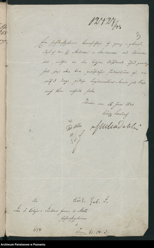 Obraz 6 z jednostki "A. betr. die Familie von Skarzewski"