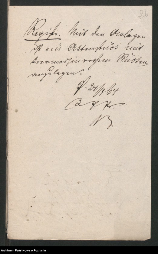 Obraz 7 z jednostki "A. betr. den österreichischen Untertan Nowina von Smaglowski, den Wladislaus Smisniewicz, Student aus Schroda, den Ludwik von Smoleński, Gutsbesitzer aus Plock"